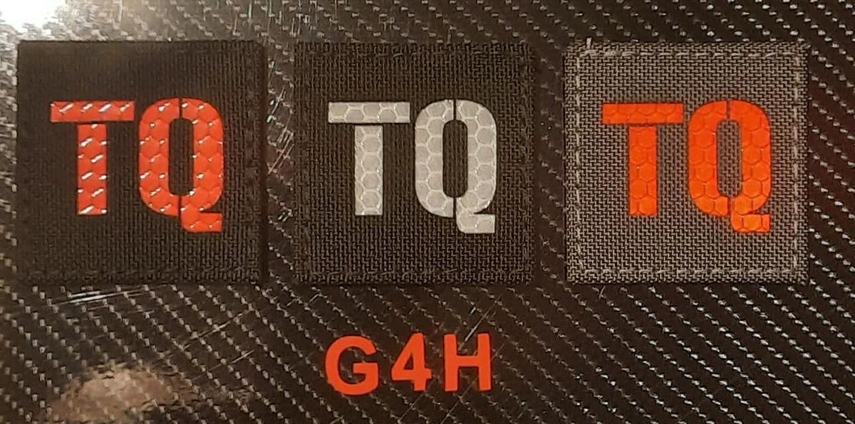 Laser cut Tourniquet velcro TQ patch, 3 styles available.